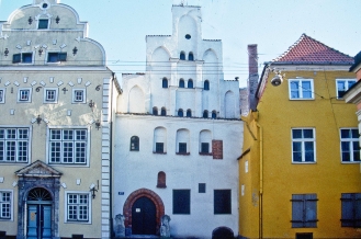  Die drei Brueder in der Altstadt von Riga, Lettland